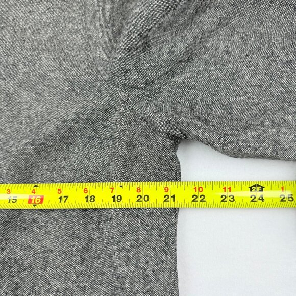 Liz Claiborne Women's Wool Blend Frilled Black Velvet Detail Grey Jacket Size XL - Picture 9 of 10